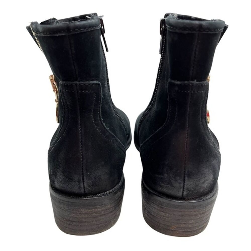 STEVE MADDEN CHANCES Genuine Leather Exposed Zipper Ankle Boots Booties sz 8 - Picture 6 of 16
